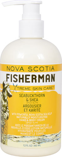 Nova Scotia Fisherman Hand and Body Cream Seabuckthorn &amp; Shea -- 12 fl oz