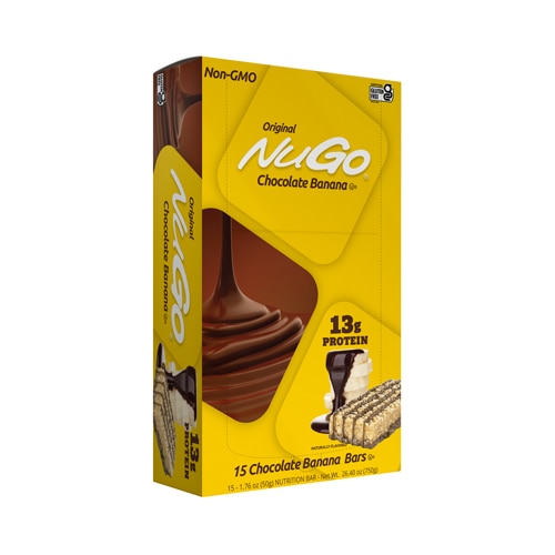 NuGo Nutrition To Go Bars Chocolate Banana -- 15 Bars
