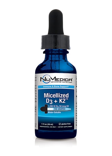 NuMedica Micellized D3 +K2 -- 1 fl oz