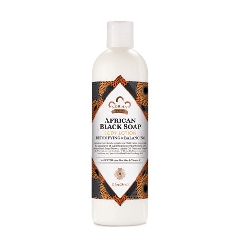 Nubian Heritage Cruelty & Paraben-Free African Black Soap Body Lotion Moisturizer for Dry Skin -- 13 fl oz