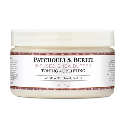 Nubian Heritage Cruelty-Free Patchouli & Buriti Body Butter with Shea Butter for Dry Skin