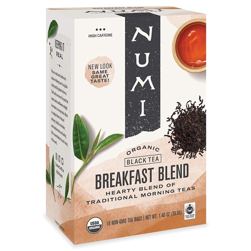 Numi Organic Black Teas Breakfast Blend -- 18 Tea Bags