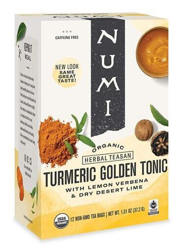 Numi Organic Turmeric Tea Golden Tonic -- 12 Tea Bags