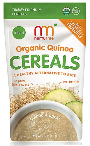 Nurturme Organic Baby Cereal Quinoa Apple -- 3.7 oz