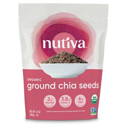 Nutiva Chia Seeds Ground -- 12 oz