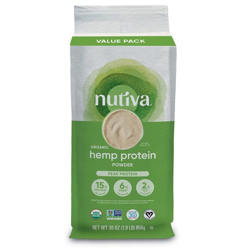 Nutiva Organic Hemp Protein Powder - Peak Protein -- 30 oz