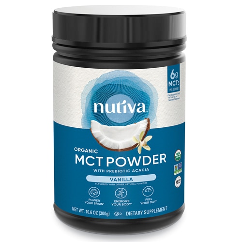 Nutiva Organic MCT Powder Vanilla -- 10.6 oz