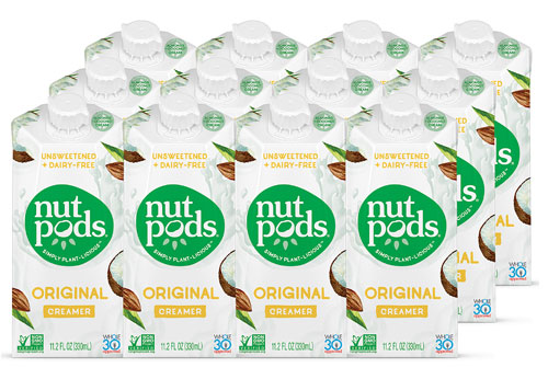 Nutpods Non-Dairy Creamer Unsweetened Original -- 11.2 fl oz Each / Pack of 12