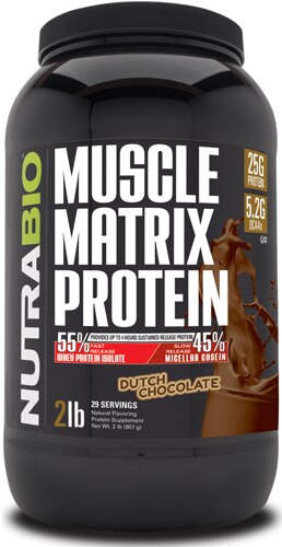 NutraBio Muscle Matrix Protein Dutch Chocolate
