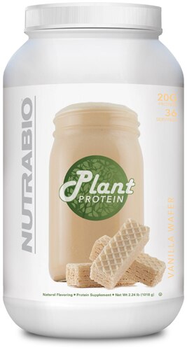 NutraBio Plant Protein Vanilla Wafer -- 36 Servings