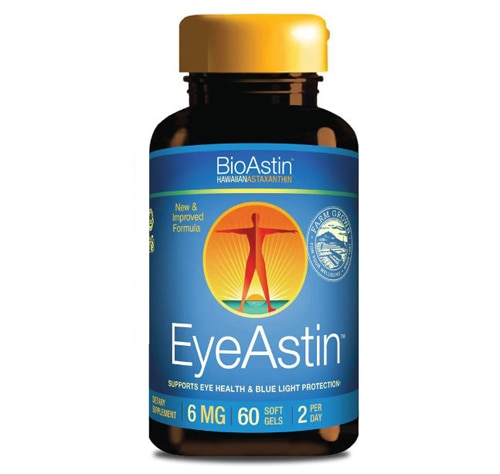 Nutrex Hawaii BioAstin® EyeAstin™ Hawaiian Astaxanthin® Dietary Supplement -- 6 mg - 60 Softgels
