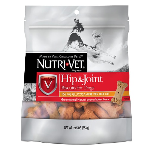 Nutri-Vet Hip and Joint Biscuits for Dogs Peanut Butter