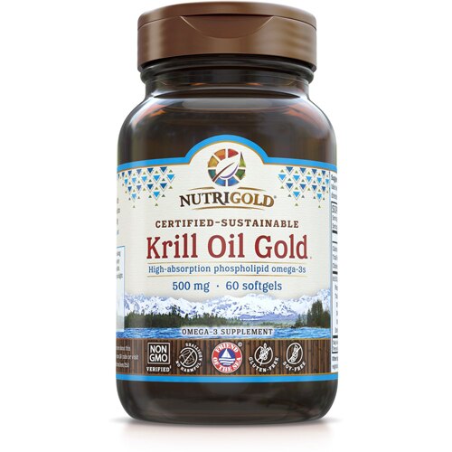 NutriGold Krill Oil Gold® -- 500 mg - 60 Liquid Capliques