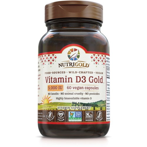 NutriGold Vitamin D3 Gold™ -- 5000 IU - 180 Mini Softgels