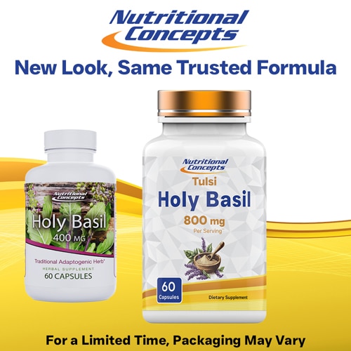 Nutritional Concepts Holy Basil -- 400 mg - 60 Capsules