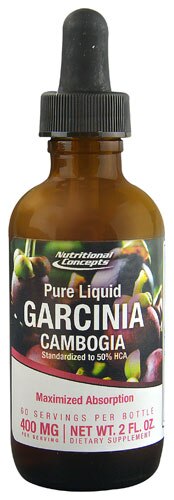 Nutritional Concepts Pure Liquid Garcinia Cambogia -- 400 mg - 2 fl oz
