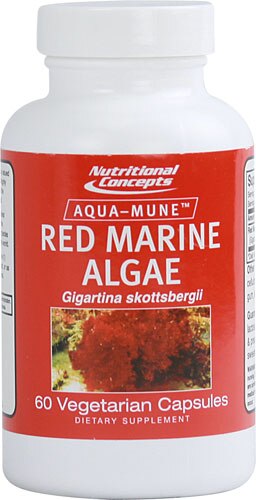 Nutritional Concepts Red Marine Algae -- 60 Vegetarian Capsules