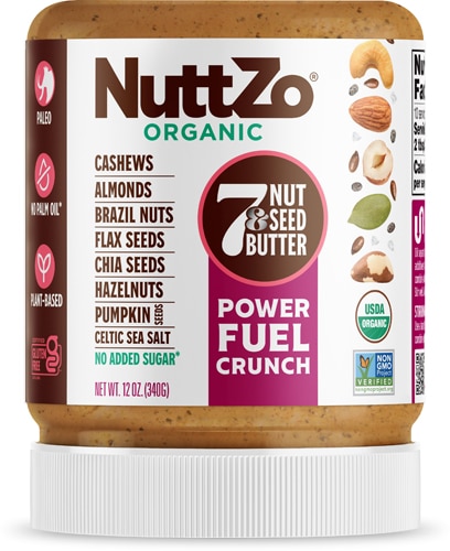 NuttZo Organic 7 Nut & Seed Butter Paleo Power Fuel Crunchy