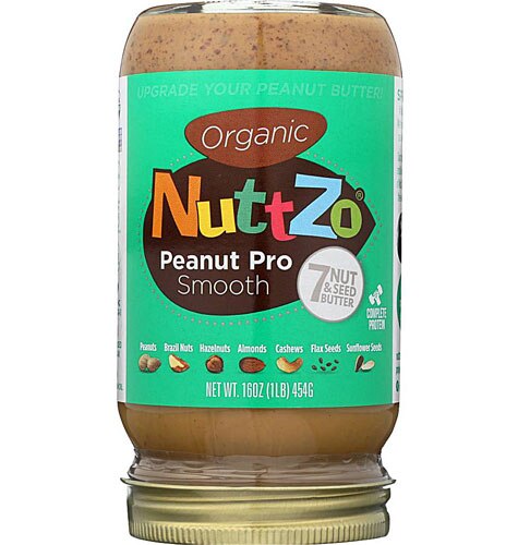 NuttZo Organic Seven Nut &amp; Seed Butter Smooth Original Peanut -- 16 oz