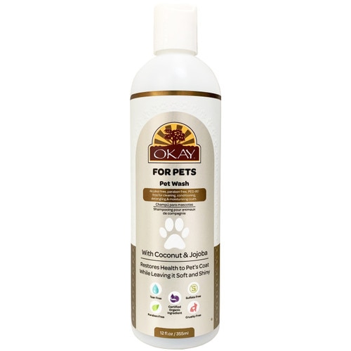 OKAY Pure Naturals Pet 3-in-1 Shampoo Conditioner Treatment Coconut & Jojoba