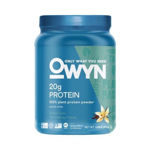 OWYN Plant Protein Smooth Vanilla -- 1.1 lbs