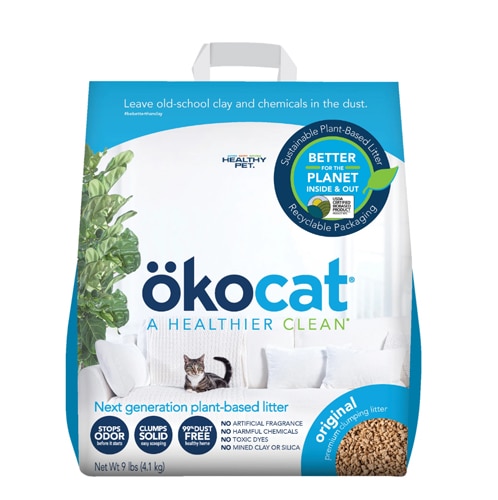 Okocat Cat Litter Clumping Original Plant-Based - Unscented