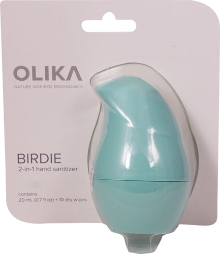 Olika Birdie 2-in-1 Hand Sanitizer with 10 Dry Wipes Robin's Egg -- 1.4 fl oz