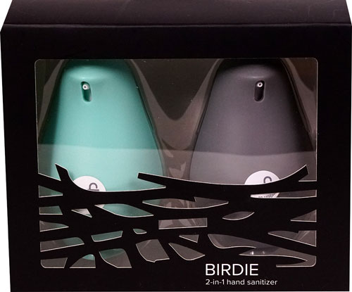 Olika Birdie 2-in-1 Hand Sanitizer with 10 Dry Wipes Robin's Egg plus Charcoal -- 1.4 fl oz