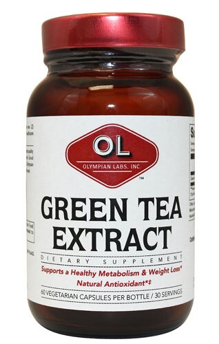 Olympian Labs All Natural Green Tea Extract -- 500 mg - 60 Capsules