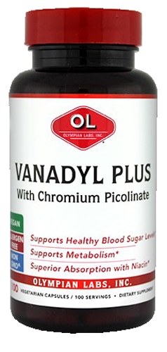 Olympian Labs Vanadyl Plus -- 10 mg - 100 Capsules