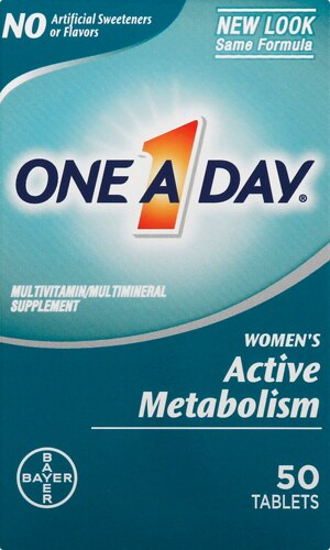 One-A-Day Women's Active Metabolism -- 50 Tablets