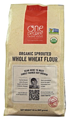 One Degree Organic Foods Veganic Sprouted Whole Wheat Flour -- 32 oz