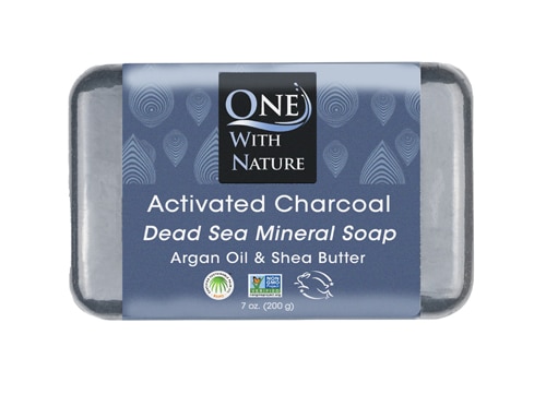 Triple Milled Mineral Soap Bar, Activated Charcoal, 7 oz (200 g)