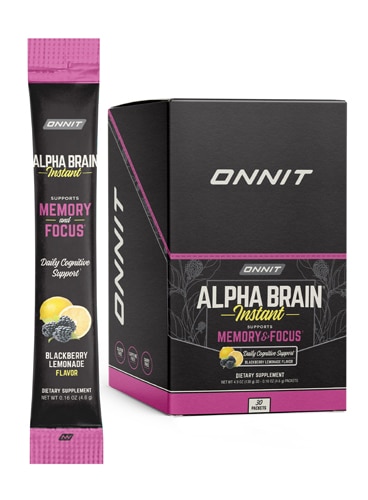 Onnit Alpha Brain Instant Blackberry Lemonade -- 30 Packets