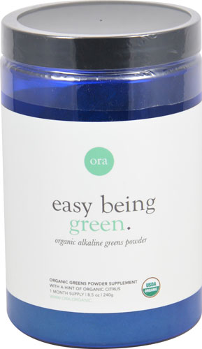 Ora Easy Being Green Organic Alkaline Greens Powder Citrus -- 8.25 oz
