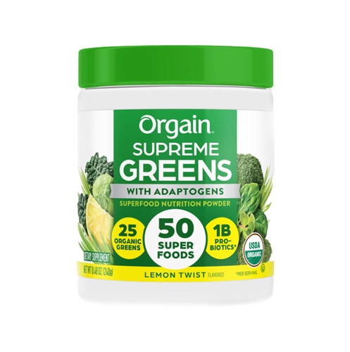 Orgain Organic Supreme Greens Powder Lemon Twist