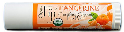 Organic Fiji Lip Balm Tangerine -- 0.15 oz