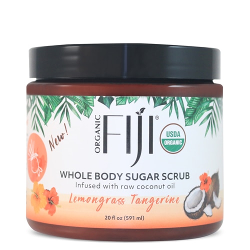 Organic Fiji Sugar Polish Lemongrass Tangerine -- 20 oz