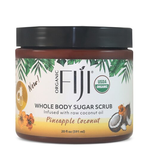 Organic Fiji Sugar Polish Pineapple Coconut -- 20 oz