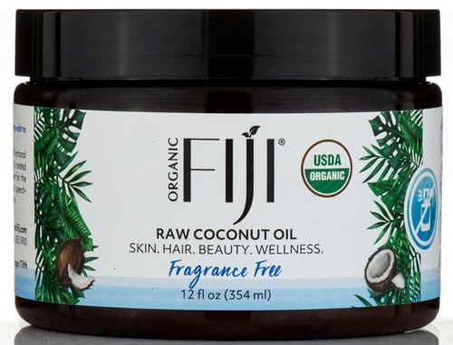 Organic Fiji Virgin Coconut Oil Fragrance Free -- 12 fl oz