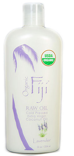 Organic Fiji Virgin Coconut Oil Lavender -- 12 fl oz