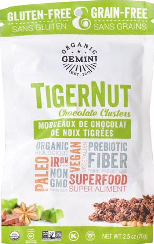 Organic Gemini TigerNut™ Clusters Chocolate -- 2.5 oz