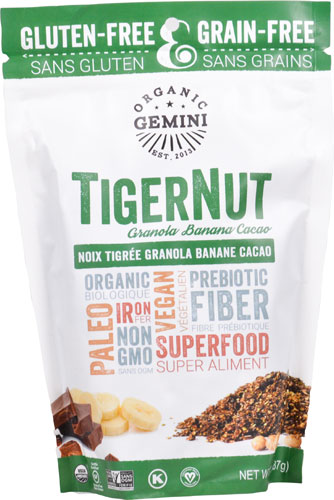 Organic Gemini TigerNut Granola Banana Cacao -- 8 oz