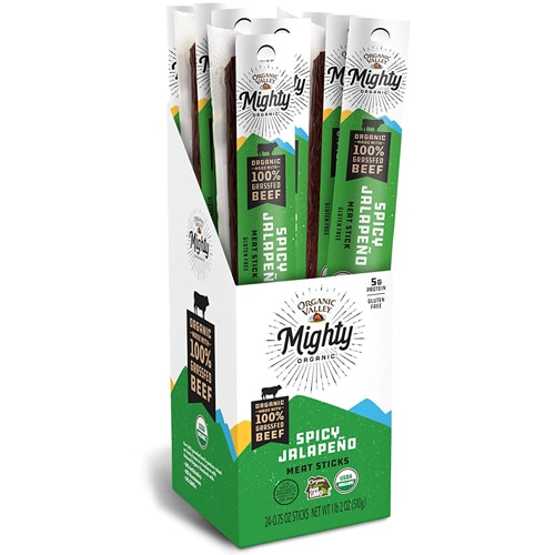 Organic Valley Grassfed Beef Stick Spicy Jalapeno -- 0.75 oz Each / Pack of 24