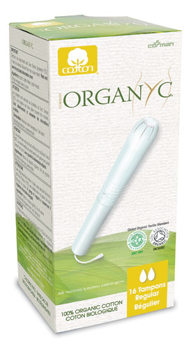 Organyc Tampons Regular Cotton Applicator -- 16 Tampons