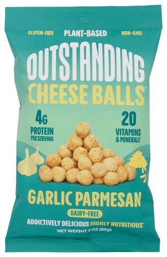 Outstanding Foods Cheese Balls Garlic Parmesan -- 3 oz