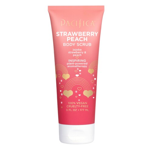 Pacifica Body Scrub - Strawberry Peach -- 6 fl oz