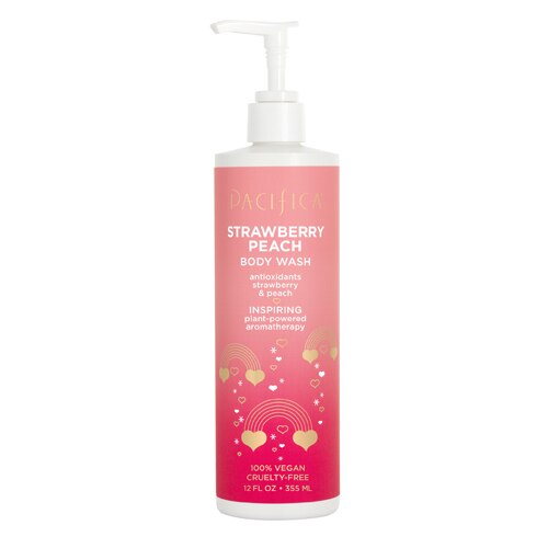 Pacifica Body Wash Strawberry Peach -- 12 fl oz