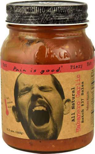Pain Is Good Salsa Fiery Hot Batch #37 Habanero Garlic -- 15.5 oz