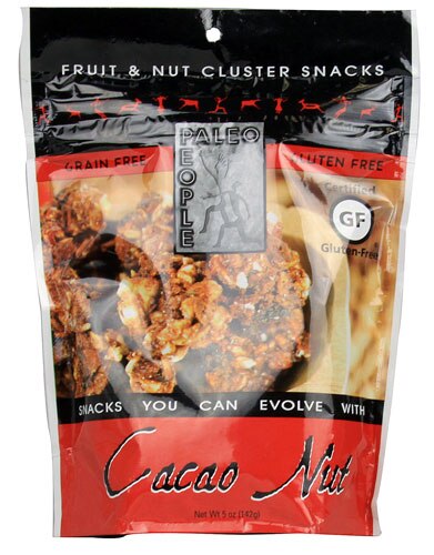 Paleo People Granola Fruit &amp; Nut Cluster Snacks Gluten Free Cacao Nut -- 5 oz